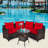 Cilegon 4 - Person Patio Conversation Sets with Cushions-1645343877