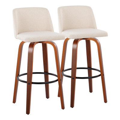 Lakyia Swivel Upholstered Counter Stool