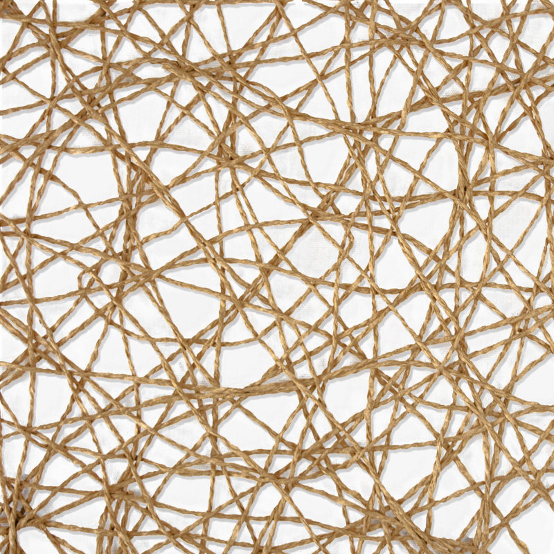 Geoghegan Woven Paper Solid Colour Round Placemat, Taupe