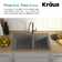 KRAUS Forteza™ 33" L Dual Mount 60/40 Double Bowl Granite Kitchen Sink