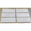 Carreau de marbre 4 po x 12 po Carrara