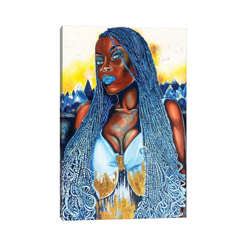 Yemaya - Painting on Canvas, 45.72cm H x 30.48cm W x 1.91cm D, Wrapped Canvas