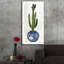 «Cacti in Blue Pot 2» par Stellar Design Studio, art mural en verre acrylique-101650345