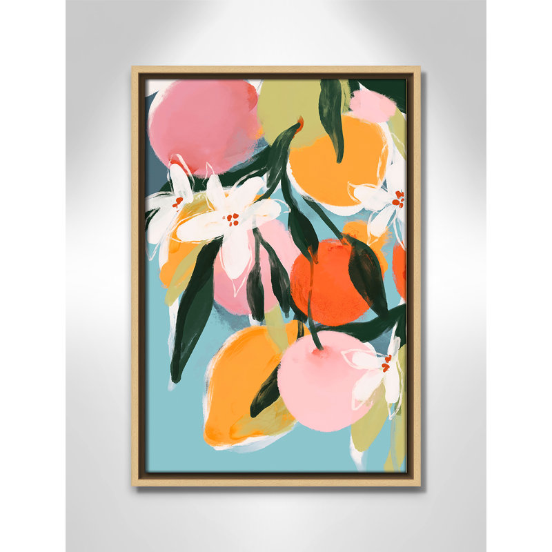 «Fruit Summer I Print» par Treechild, H 19,5 po x l 13,5 po, Flotteur naturel