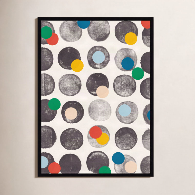 Ajouter plus de couleurs encadrées sur papier par Alisa Galitsyna, H 41 po x l 30 po x P 1 po, Noir