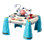 Jouets de table musicale pour bébé pour les enfants de 1 à 3 ans, bureau d'activités d'apprentissage avec thème thématique de l'espace, projecteur étoile à lueur douce et plus de 60 sources sonores, table d'apprentissage pour les tout-petits de 6 ans et plus