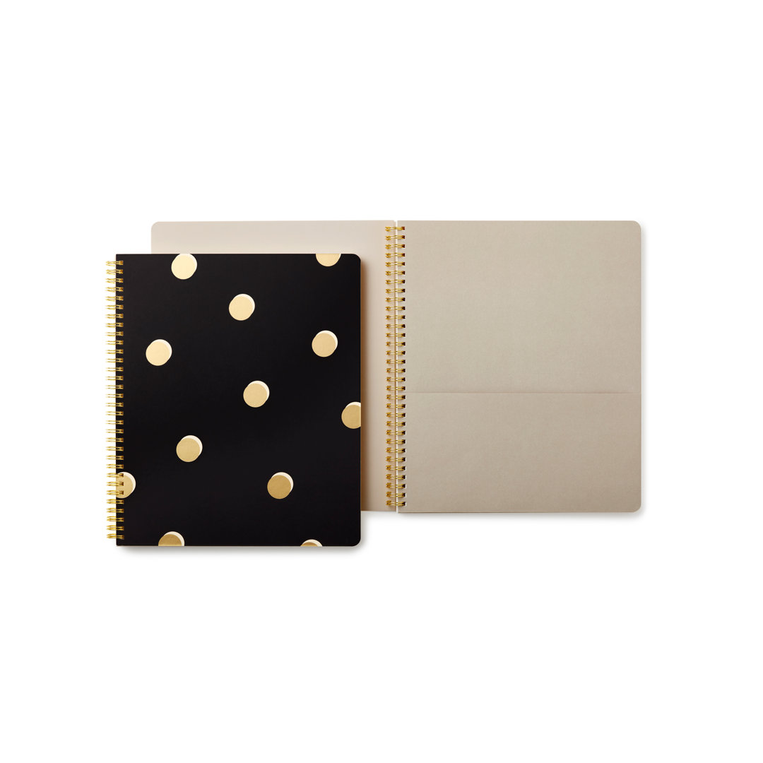 Large Spiral Notebook, Scatter Dots kate spade new york