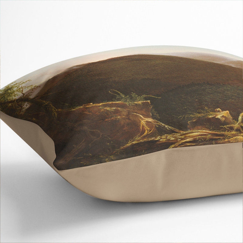 Sunrise In The Catskills Square Throw Cushion, 55cm H x 55cm W x 20cm D, Stone