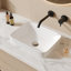 Lavabo de salle de bain semi-encastré rectangulaire encastré 16 po x 12 po Deervalley