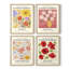 «Vintage Floral Print», impression encadrée - ensemble de 4-214442899-214442900