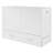 White Queen Size Mobile Murphy Bed with Storage Drawer and Dual Side Shelves, Foldable Wall Bed for Guest Room or Office