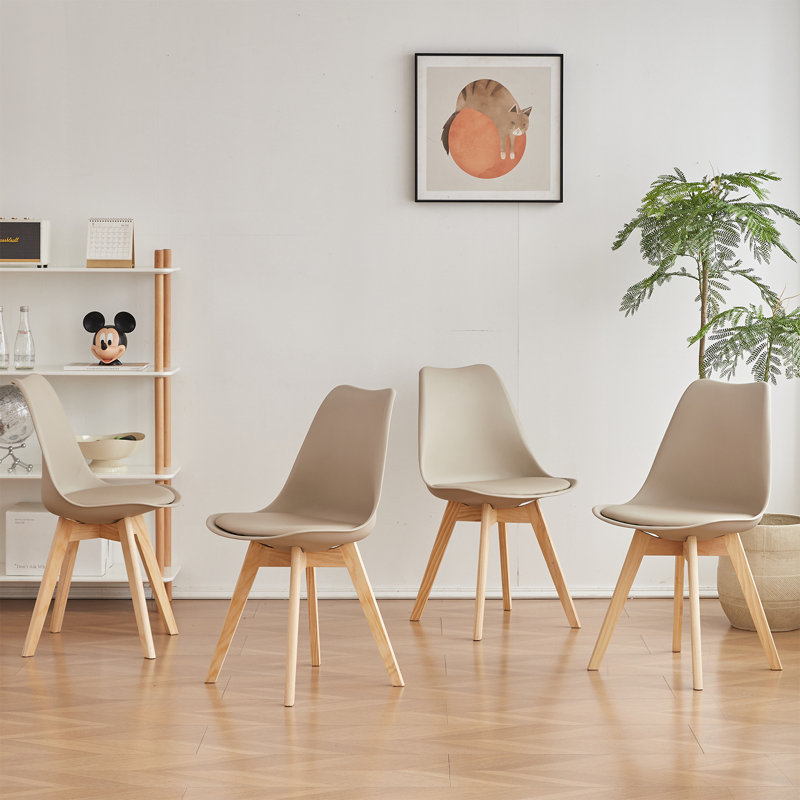 Quade Upholstered Dining Chair, Beige, 6