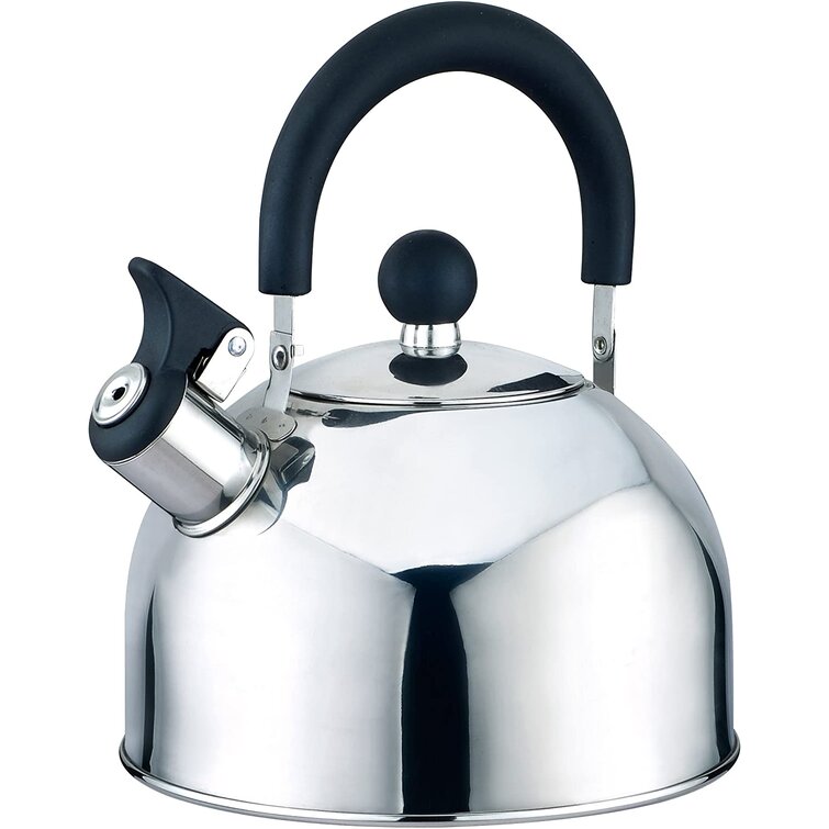 Kate Spade New York Deco Dot 2.5 qt. Stainless Steel Whistling Stovetop  Kettle & Reviews