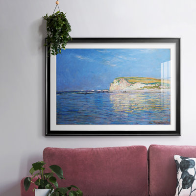 Low Tide at Pourville 02, 1882-FramedFramed Print W Beveled Matt and Glass