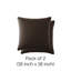 Taies d'oreiller matelassées Vilano de Southshore Fine Linens, en microfibre doublement brossée, à coutures carrées et bords passepoilés, lot de 2, 45,7 cm x 45,7 cm, brun-399142832-399142845