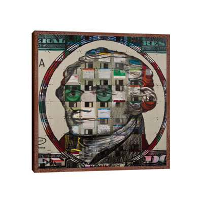 Alexander Hamilton On Floppy Diskettes by Taylor Smith - Print on Canvas
