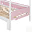 Lit superposé en bois en forme de maison avec glissade et escalier de rangement, cadre de lit simple / simple / double pour enfants-896363393