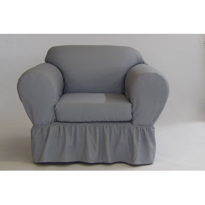 Cotton Box Cushion Armchair Slipcover