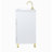 30" White Modern Free-standing Single Bathroom Vanity With Ceramic Sink