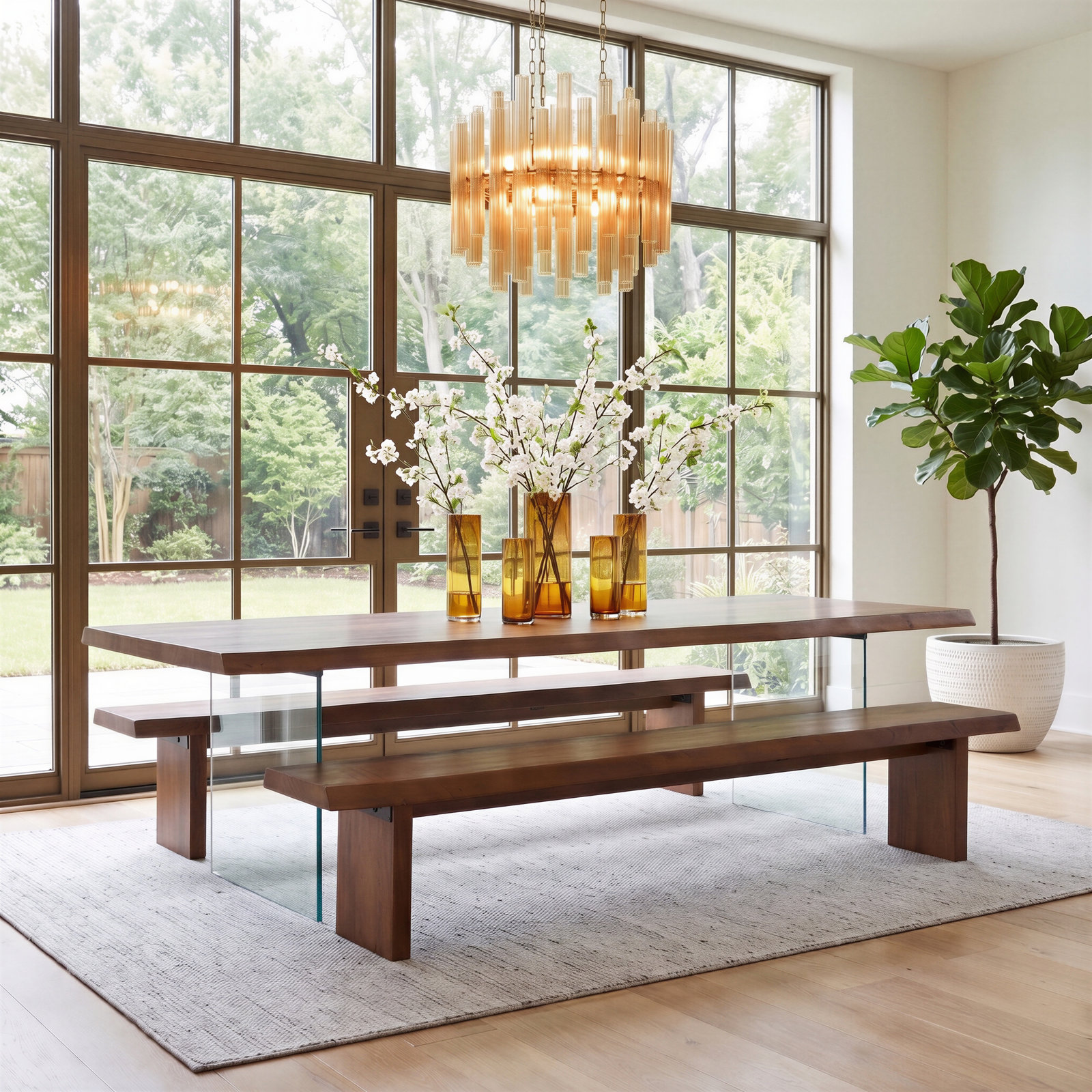 Colin Dining Table, 29.75"H x 116"L x 40"W, Americano