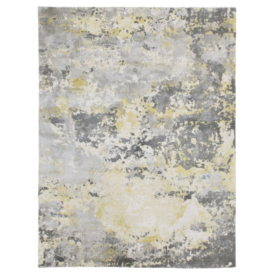 Tapis abstrait moderne tissé à la main