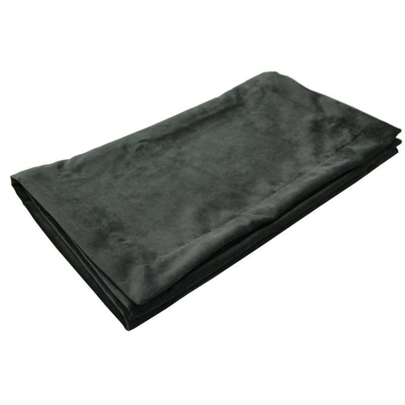 Maud 100% Polyester Bed Runner, 50cm H x 165cm W, Charcoal