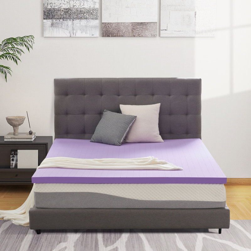Drumraymond 2 Inch Gel Memory Foam Mattress Topper, Twin XL