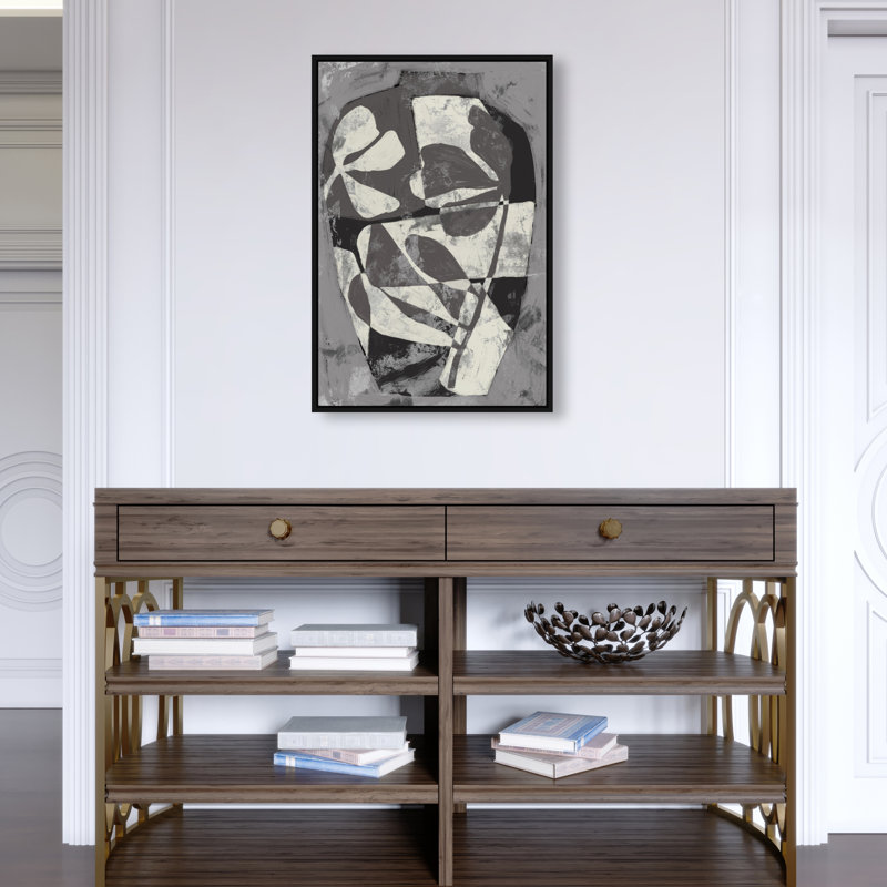 Minimalist Vase II Print by Oliver Gal, 16"H x 11"W, Black Floater Frame