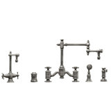 Towson Bridge Faucet - 18" Articulated Spout - Cross Handles