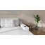 Chaise longue surdimensionnée gris clair avec deux porte-gobelets