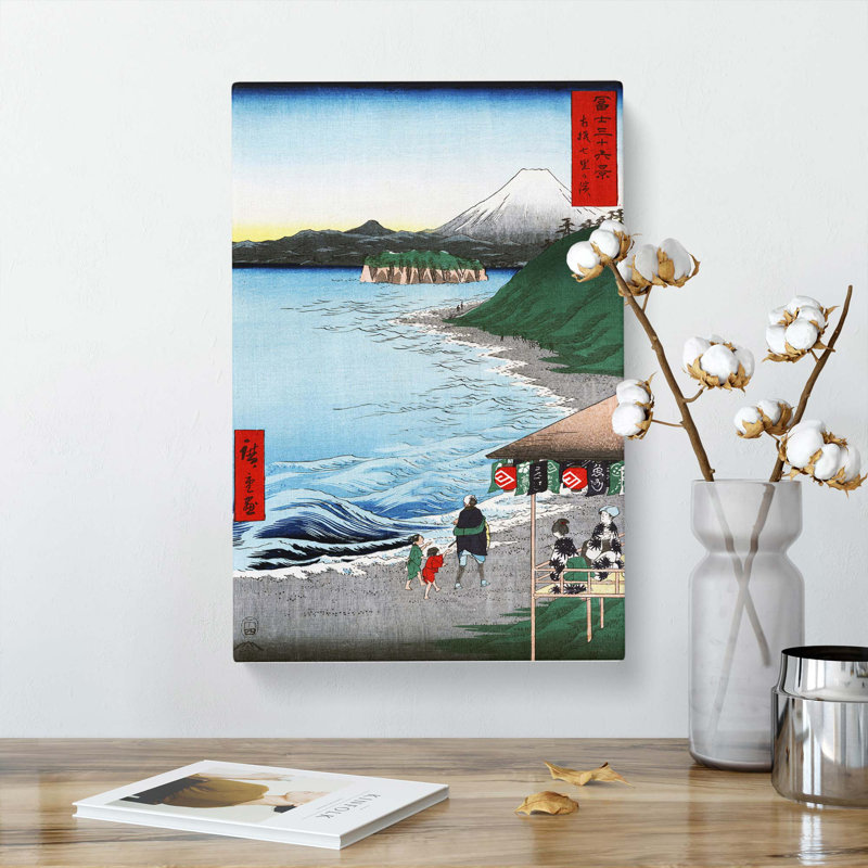 The Seven Ri Beach by Utagawa Hiroshige - Wrapped Canvas, 60cm H x 40cm W x 3cm D