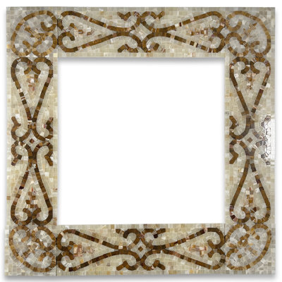 Carreau de mosaïque en marbre 5 po x 16 po