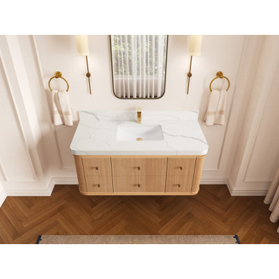 Chêne flottant Hampton X P 22 po De salle de bain Quartz