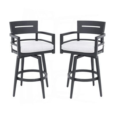 Chaises de bar pivotantes 2 pièces Modern Modern