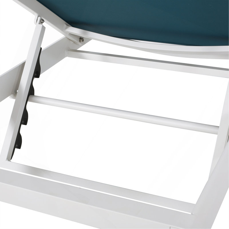 CAPE CORAL KD CHAISE LUNGE BLANC (MP2), 2, Blanc / Bleu