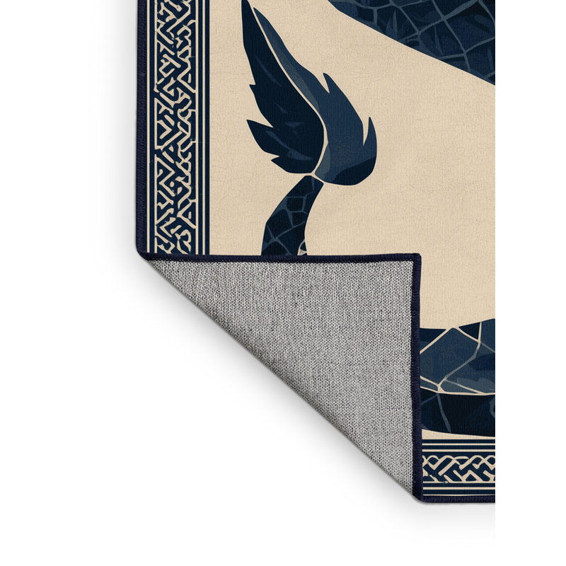 Tapis lavable à la machine d'inspiration mondiale Newberry Leviathan, 4 x 6