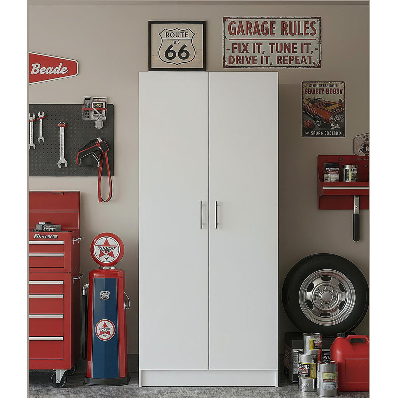 Armoire de rangement polyvalente, Blanc