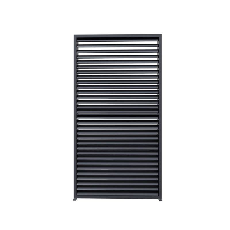 Volet mauve à fixation murale en aluminium pour pergola à persiennes, gris, L 36,77 po