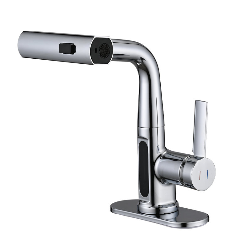 Single-Hole Single-handle Bathroom Faucet, Chrome