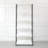 Fiona 96 in. W White Freestanding 3 Tower System 7 -Shelf Walk in Wood Closet System with Metal Frame