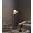 Curved Twisted Frame Fabric Shade Floor Light Fixture