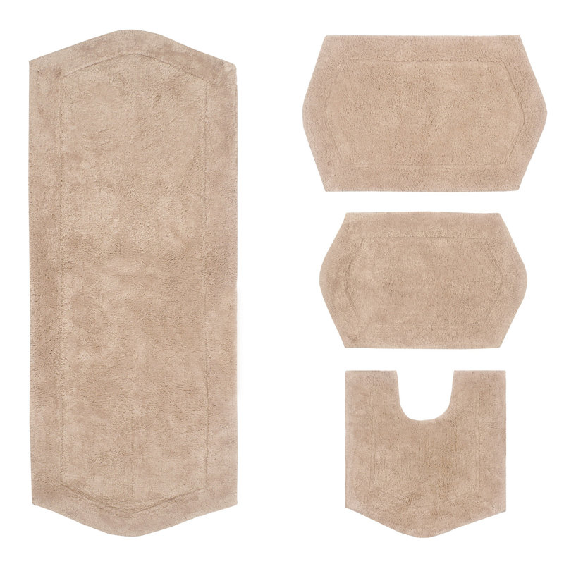 Morissette 4 Piece Bath Rug Set, Linen
