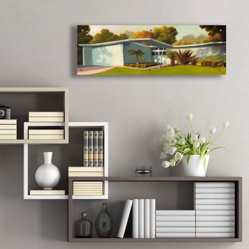 «Mar Vista» par Rick Monzon, art en verre acrylique, H 12 po x l 36 po