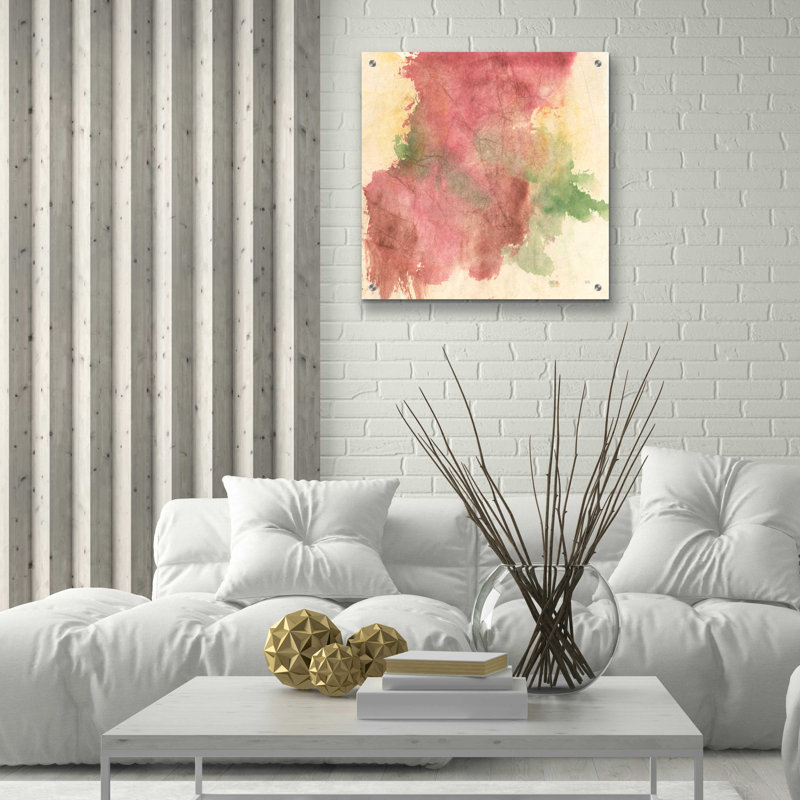 «Rouge croissance II» par Chris Paschke, H 24 po x l 24 po x P 0,2 po
