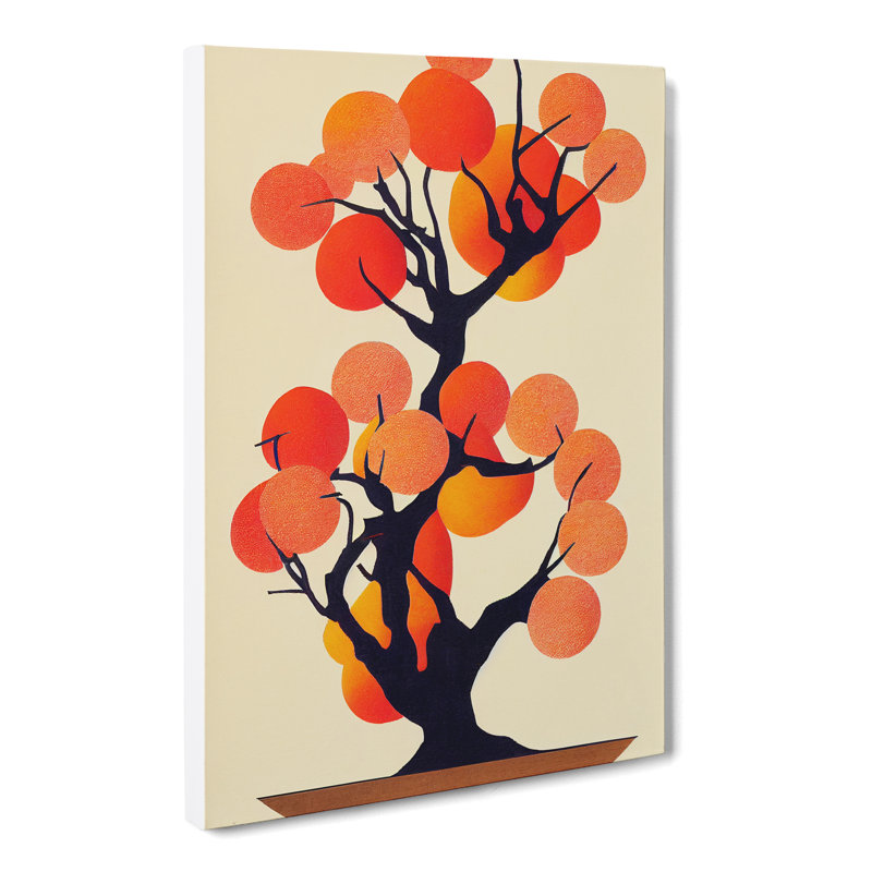 Peach Tree Orphism - Wrapped Canvas, 76cm H x 50cm W x 3cm D