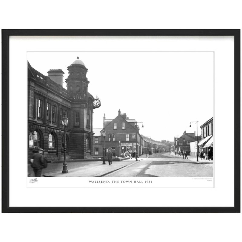 Wallsend, The Town Hall 1951 by Francis Frith - Single Picture Frame Print, 28cm H x 36cm W x 2.3cm D