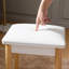 Tabouret de coiffeuse en bois