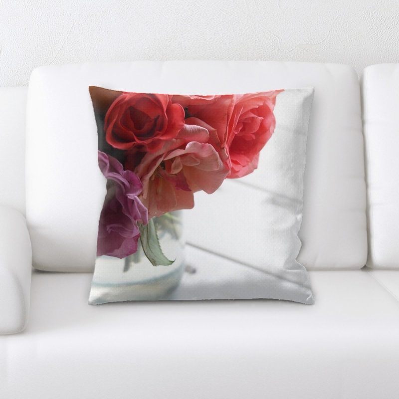 Microsuede Reversible Throw Pillow