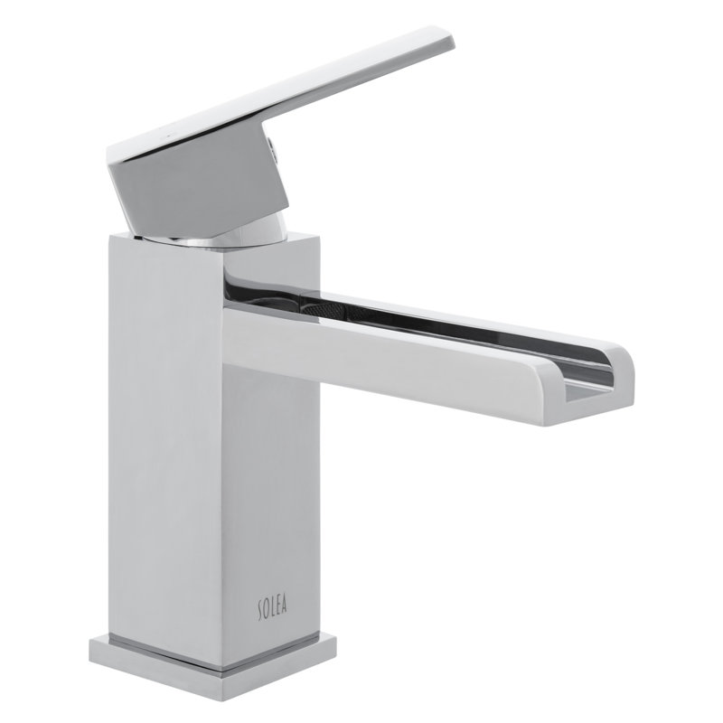 Chrome Single-Hole Modern Bathroom Faucet