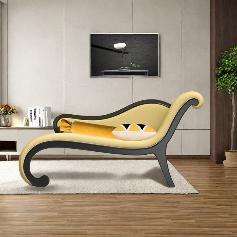 Chaise élégante en bois massif tendance, Orienté à droite